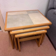 Showroom Clearance: Anbercraft Original Tiled Top 02 Large Nest of 3 Tables Showroom Clearance: Anbercraft Original Tiled Top 02 Large Nest of 3 Tables