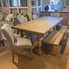 Showroom Clearance: Bishopston 200-250cm Extending Dining Table, 4x Dining Chairs & 1x Dining Bench Showroom Clearance: Bishopston 200-250cm Extending Dining Table, 4x Dining Chairs & 1x Dining Bench