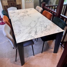 Showroom Clearance: Calligaris Delta 180cm Fixed Top Dining Table & 6x Annie Dining Chairs