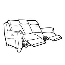 Parker Knoll Manhattan 3 Seater Power Recliner Sofa