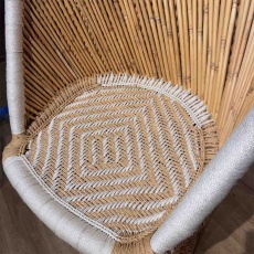 Showroom Clearance: High Back Bamboo Chair