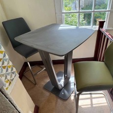 Showroom Clearance: Lorenzo Bar Table in Graphite Grey Matt
