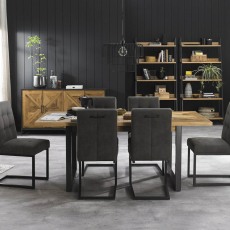 Ravi Rustic Oak 6-8 Extending Dining Table Ravi Rustic Oak 6-8 Extending Dining Table