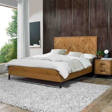 Riley Rustic Oak Bedframe