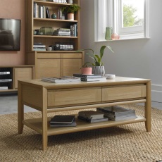 Ibsen Oak Coffee Table With Drawers