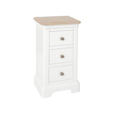 Bideford Painted 3 Drawer Compact Bedside Chest