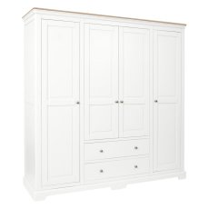 Bideford Painted 4 Door Wardrobe