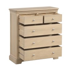 Bideford Oak 2 Over 3 Drawer Chest