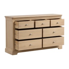 Bideford Oak 3 Over 4 Drawer Chest