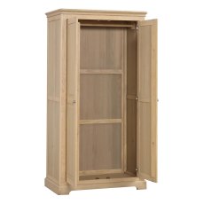 Bideford Oak All Hanging Double Wardrobe