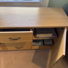 Showroom Clearance: Warwick Oak WN8 3 Drawer Sideboard