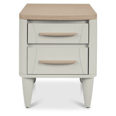 Jansson Oak 2 Drawer Bedside Chest