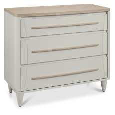Jansson Oak 3 Drawer Wide Chest