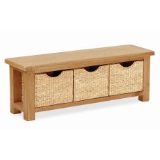 Hamilton Bench with 3 Baskets Hamilton Bench with 3 Baskets