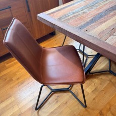 Showroom Clearance: Reclaimed Wood 180cm Dining Table & 6x Stephen Dining Chairs