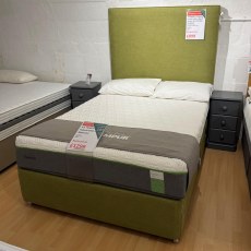 Showroom Clearance: 4ft6 English 2+2 Superior Drw Platform Base & Heather Floor Standing Headboard