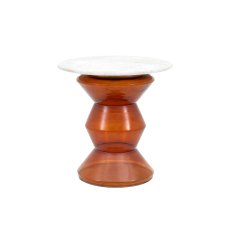 Tasso Round Side Table in Orange Tasso Round Side Table in Orange