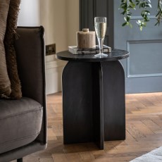 Eco Marble Side Table in Black