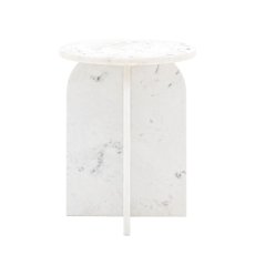 Eco Marble Side Table in White Eco Marble Side Table in White