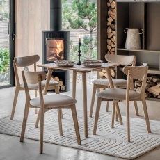 Hertford Small Square Dining Table in Natural Oak