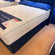 Showroom Clearance: Sleepeezee 5ft Gel Premium 2+2 Drawer Divan Set with Blossom Headboard