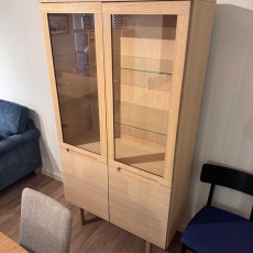 Showroom Clearance: Skovby SM307 Display Cabinet Inc. 2 LED Lights