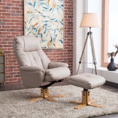 Dante Swivel Recliner Chair & Stool