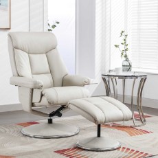 Balfour Swivel Recliner Chair & Stool