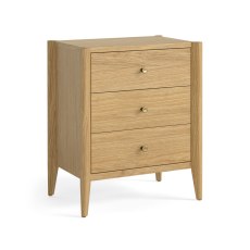 Paterson Natural 3 Drawer Bedside Chest