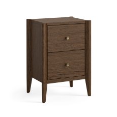 Paterson Dark 2 Drawer Bedside Chest