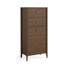 Paterson Dark 5 Drawer Tallboy Paterson Dark 5 Drawer Tallboy