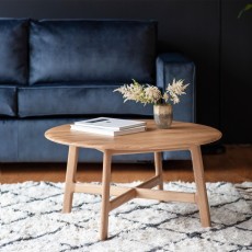 Jacobsen Oak Round Coffee Table