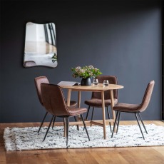 Jacobsen Oak Round Dining Table