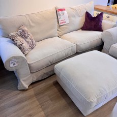 Showroom Clearance: Collins & Hayes Lavinia Large Loose Cover Sofa, Major Chair & Border Footstool