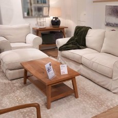 Showroom Clearance: Collins & Hayes Lavinia Large Loose Cover Sofa, Major Chair & Border Footstool