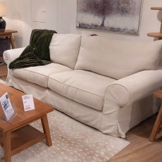 Showroom Clearance: Collins & Hayes Lavinia Large Loose Cover Sofa, Major Chair & Border Footstool