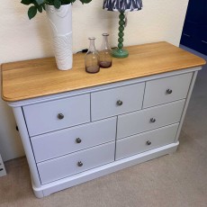 Showroom Clearance: Olney Oak 4+3 Drawer Chest