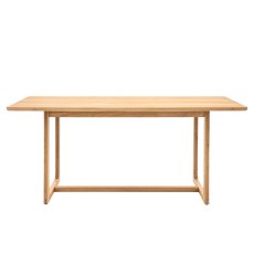 Cadoc Natural Oak Fixed Dining Table