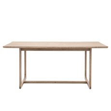 Cadoc Smoked Oak Fixed Dining Table