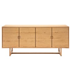 Cadoc Natural Oak 4 Door Sideboard Cadoc Natural Oak 4 Door Sideboard