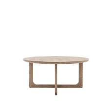 Cadoc Smoked Oak Round Coffee Table