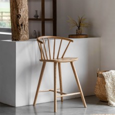Cadoc Natural Oak Bar Stool Cadoc Natural Oak Bar Stool