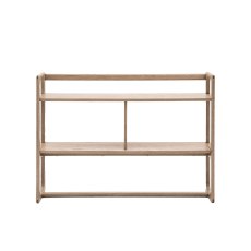 Cadoc Smoked Oak Wide Open Display Unit