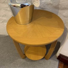 Showroom Clearance: Sunburst Wood Top Lamp Table Showroom Clearance: Sunburst Wood Top Lamp Table