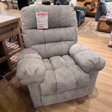 Showroom Clearance: Nonington Swivel Recliner Chair in Grey