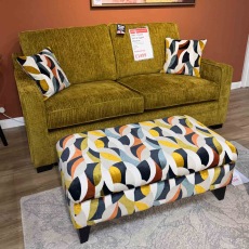 Showroom Clearance: Odell 3 Seater Sofa & Legged Ottoman