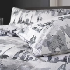 NY/LDN/PAR Black Duvet Set