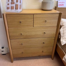 Showroom Clearance: Paterson Natural 2+3 Drawer Chest