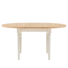 Ethan White Round Extending Dining Table