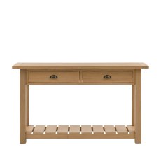 Ethan Oak 2 Drawer Console Table